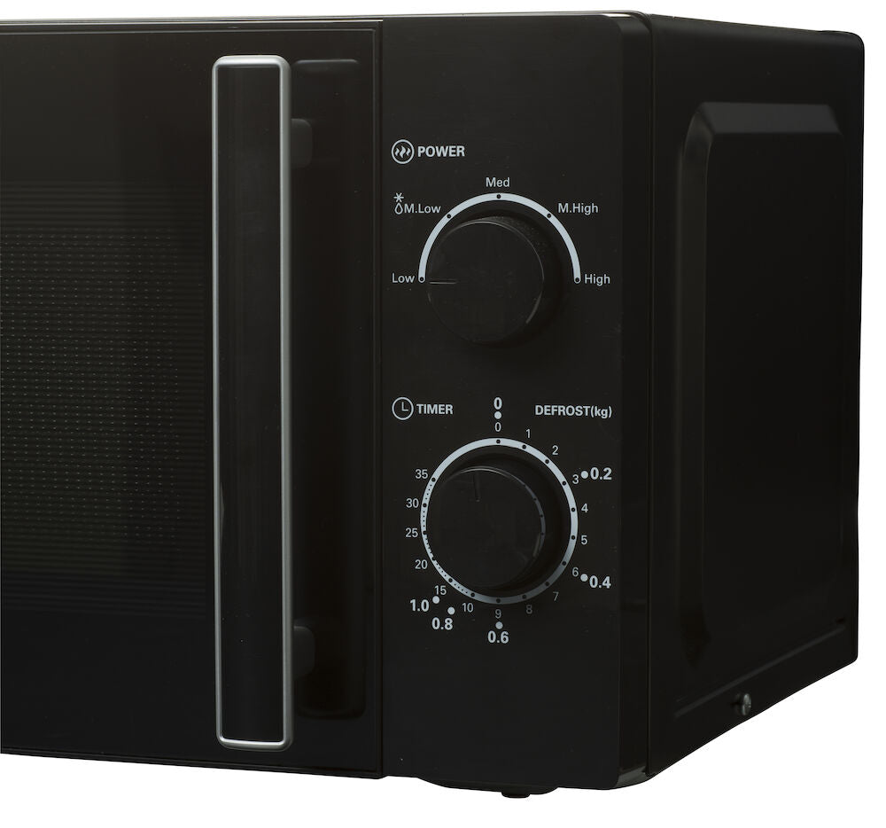 Mikrovågsugn 700 W 20 liter Svart MWO18