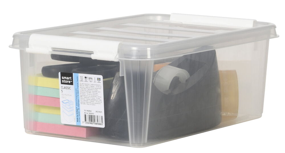 Förvaringslåda med lock Smartstore 30x19x11 cm 3,6 liter Classic 5