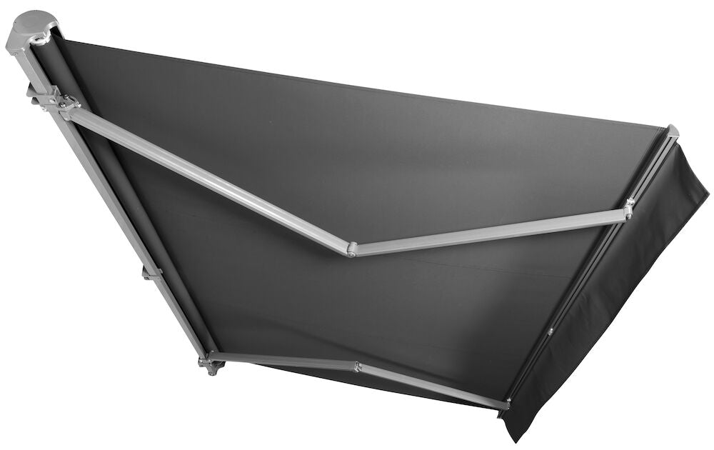Terrassmarkis med motor 355x250 cm Grå