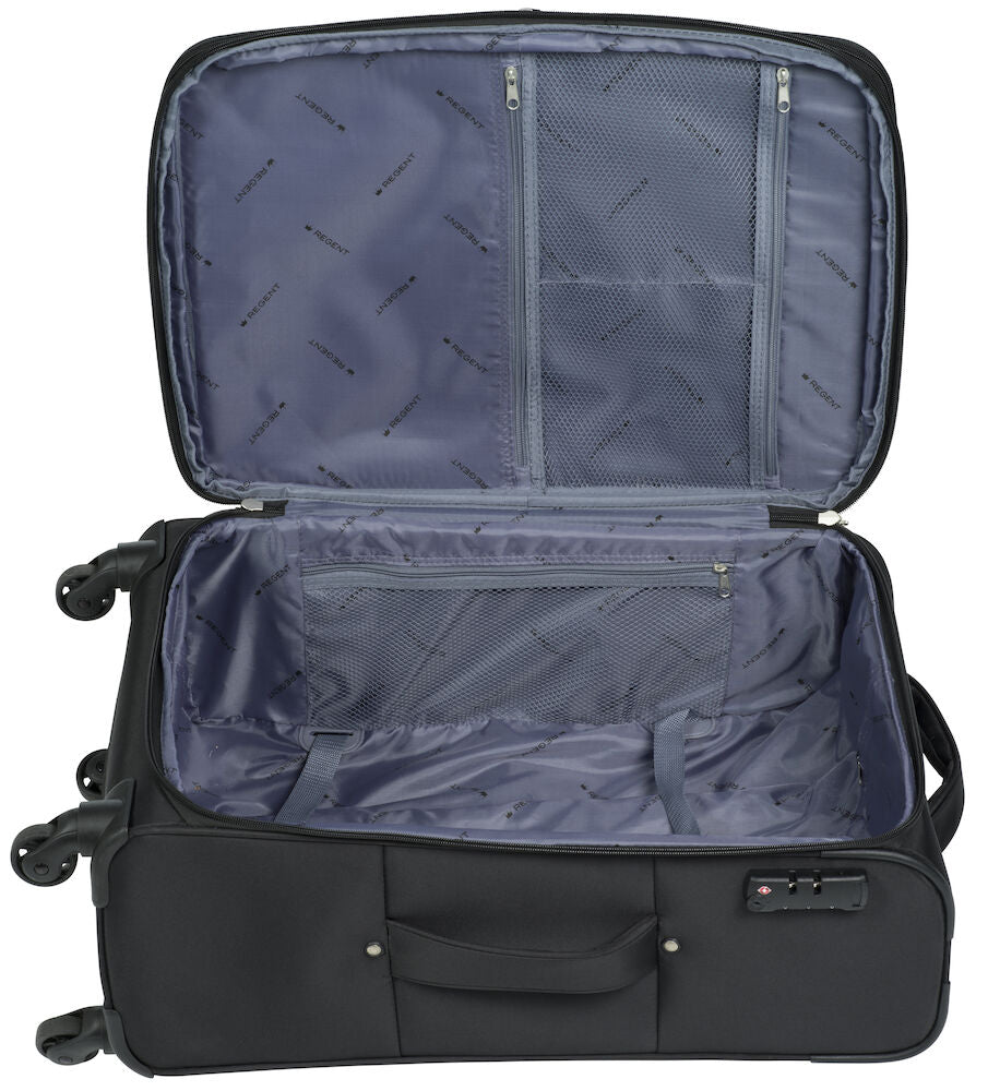 Resväska Medium Regent Jetset 44x27x69cm, 3,1 kg Svart