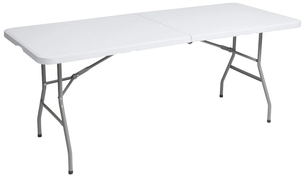 Hopfällbart bord 180x74x74 cm Off-white