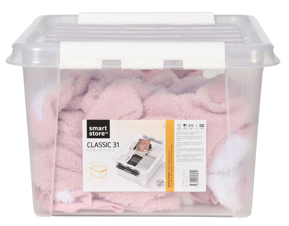 Förvaringslåda med lock Smartstore 50x39x26 cm, 32 liter Classic 31