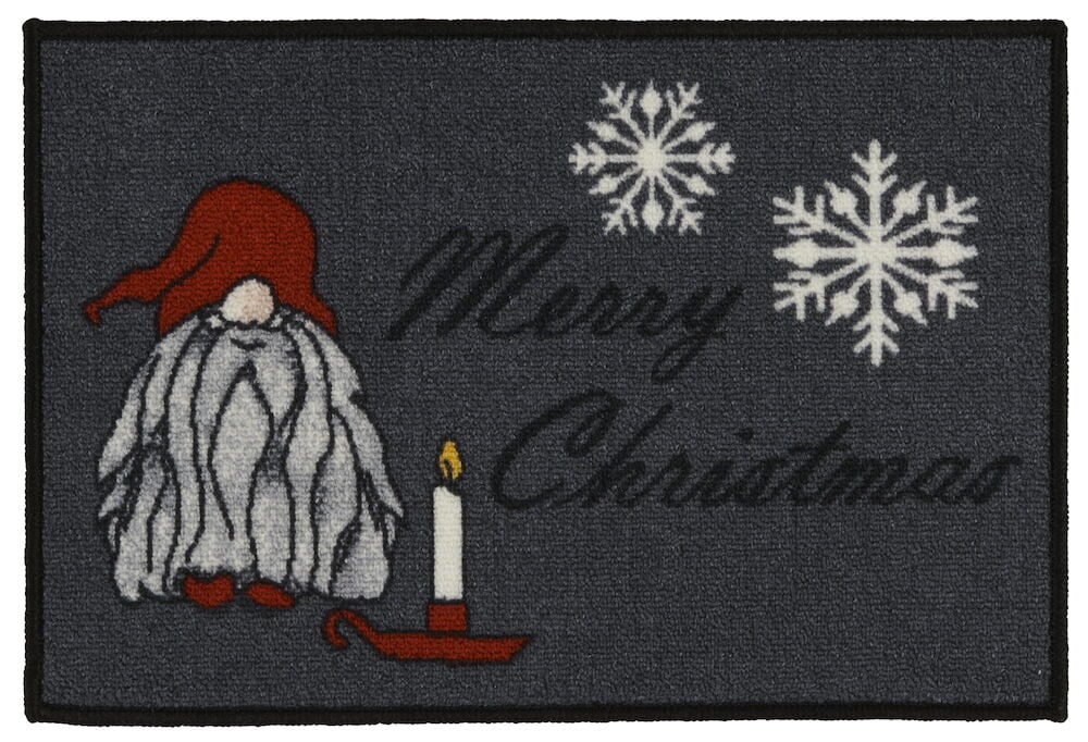Dörrmatta Christmas 40x60 cm Mörkgrå Polyamid
