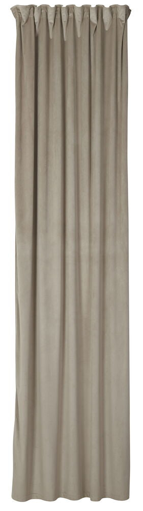 Gardinlängd Vega 135x300 cm Natur Polyestersammet 1-pack