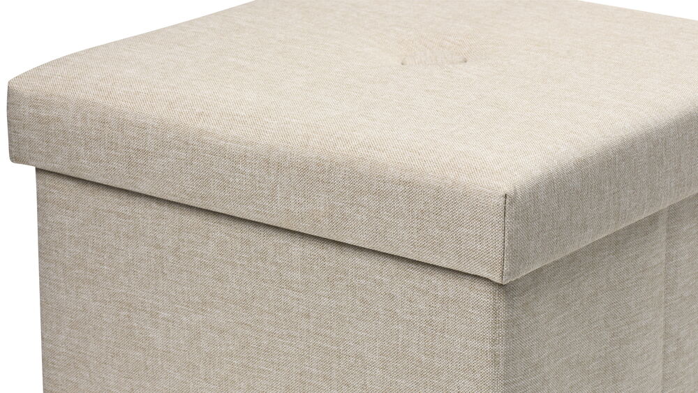 Sittpuff med förvaring Penny 37,5x38 cm Beige