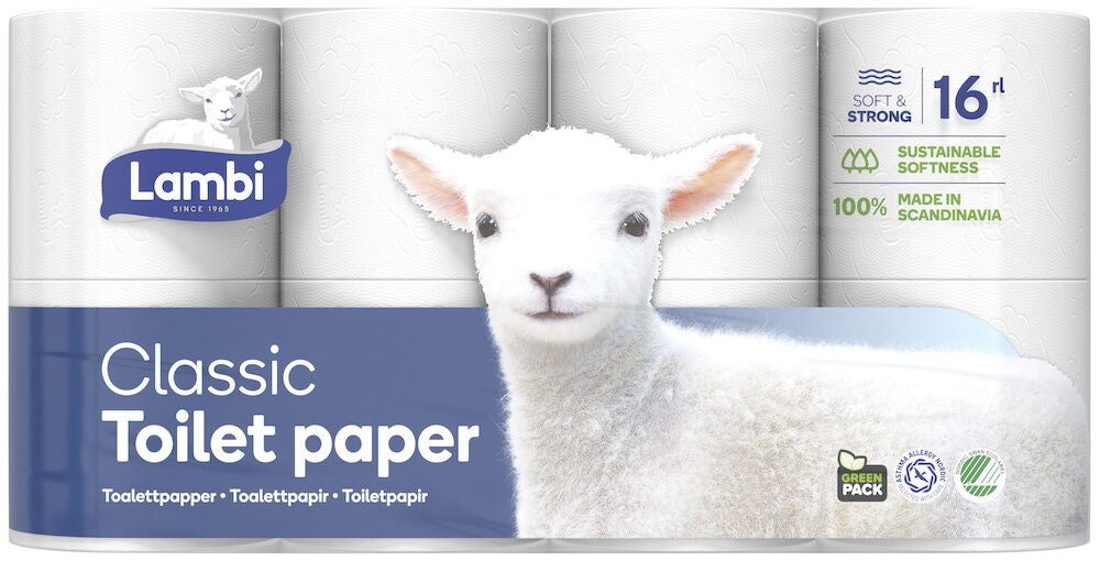 Toalettpapper Lambi 16 -pack
