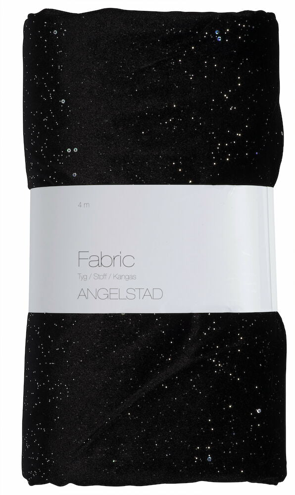 Tyg Angelstad 1,4 x 4 m Svart 93 % polyester / 7 % elastan