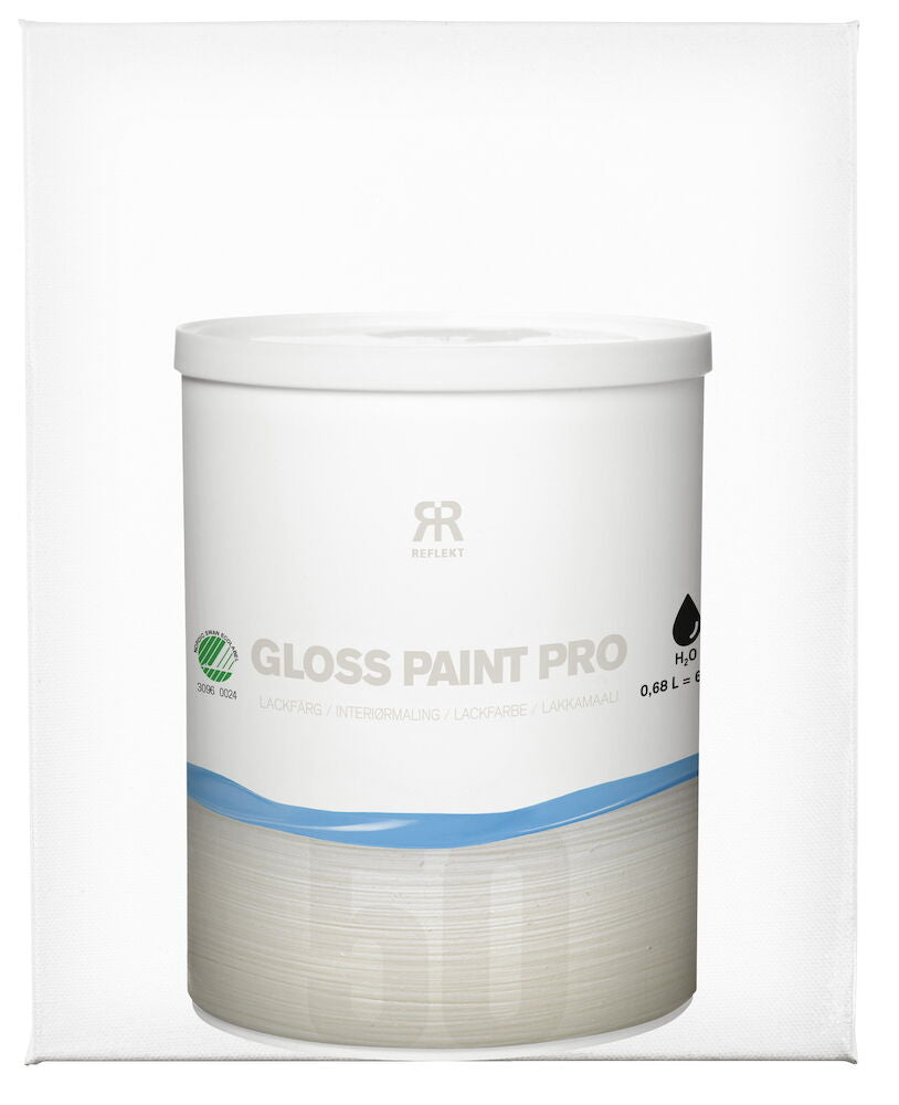 Lackfärg Pro 0,68 liter White Halvblank S0300-N