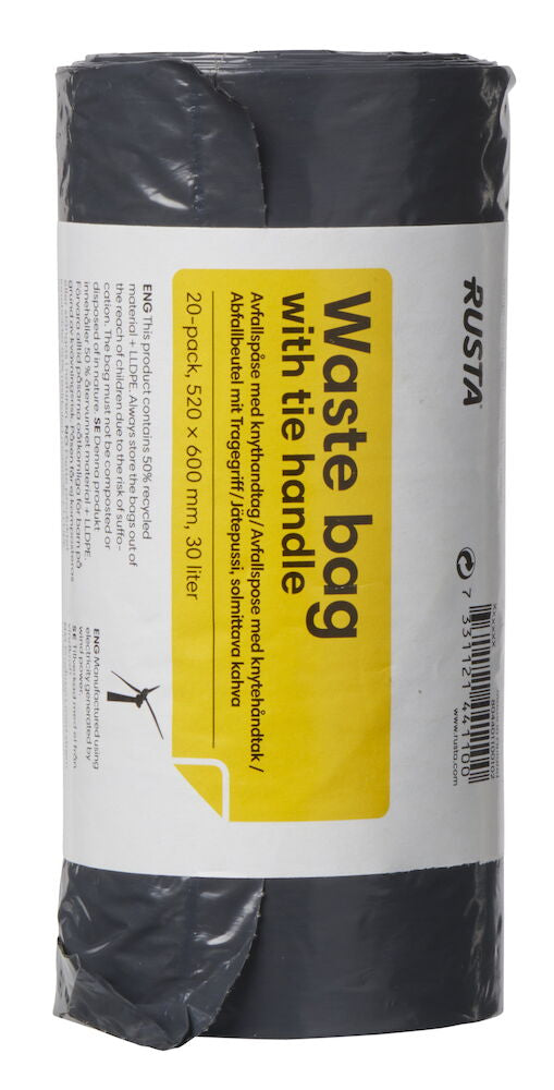 Avfallspåse 30 l 20 -pack Dusty Med handtag