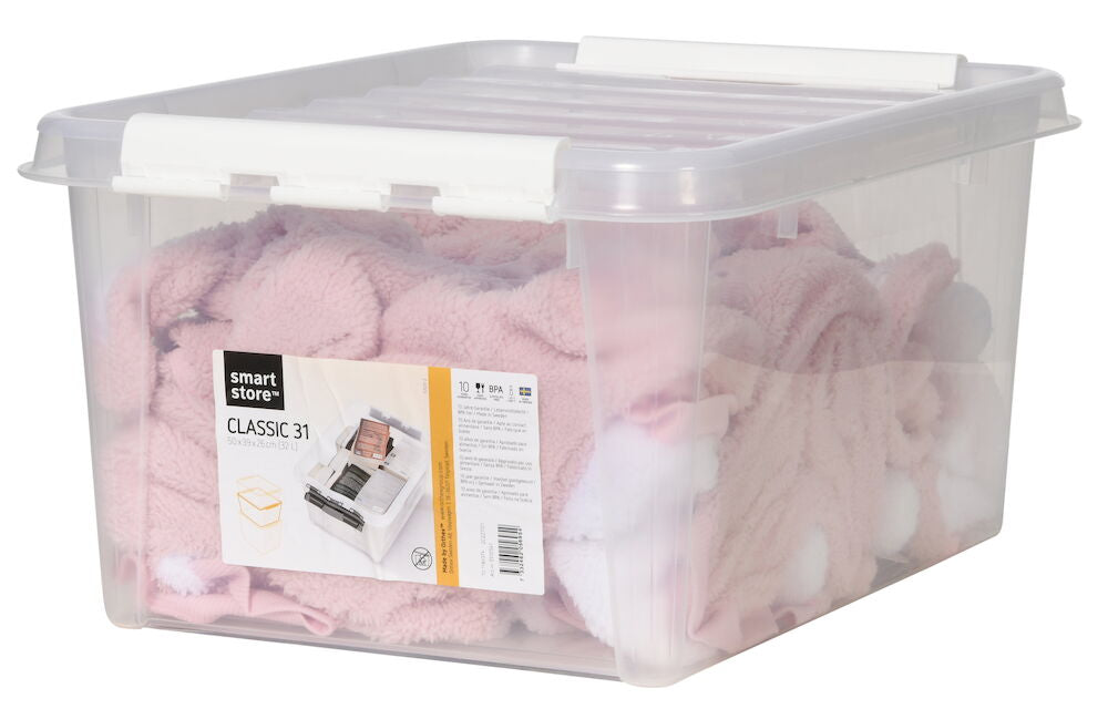 Förvaringslåda med lock Smartstore 50x39x26 cm, 32 liter Classic 31