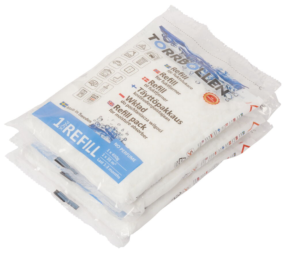 Fuktslukare Torrbollen 3 -pack Refill