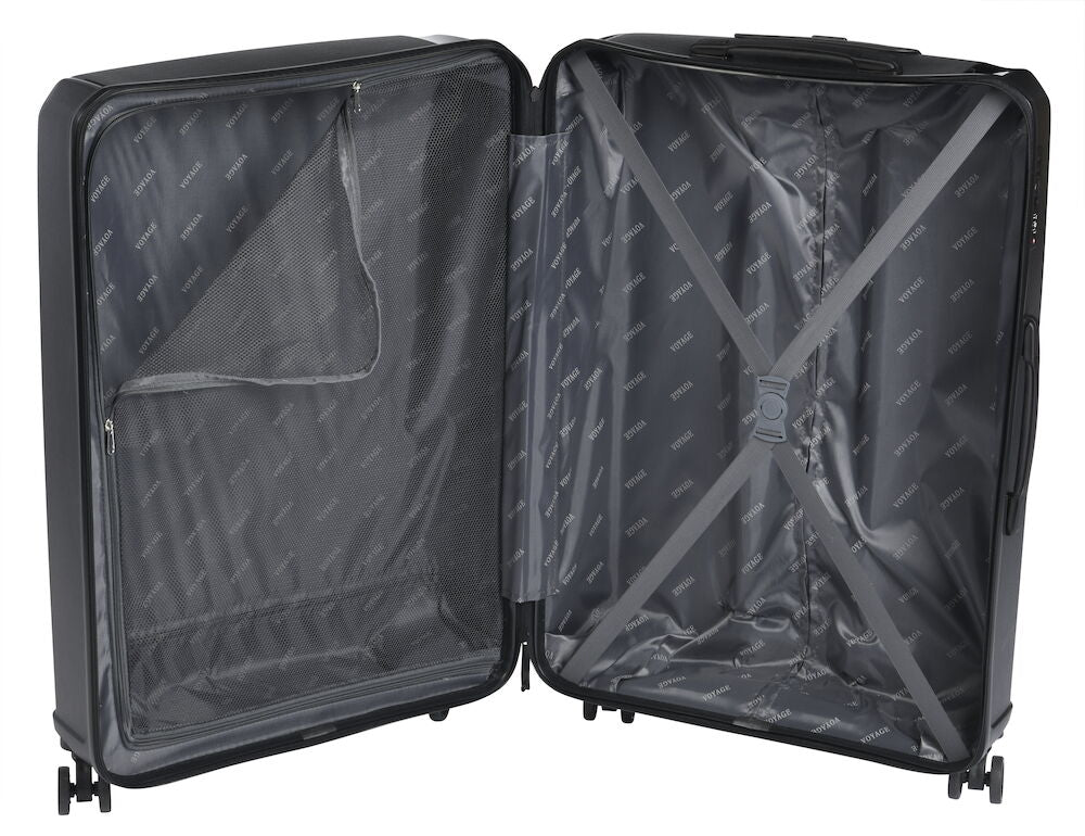 Resväska Large Voyage 51,5x30x77,5 cm. 4,2 kg Svart TSA-lås