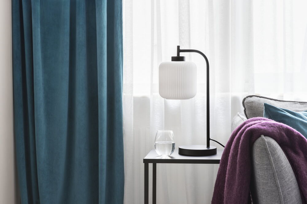 Gardinlängd Vivi 135x220 cm Petrol Polyestersammet 1-pack