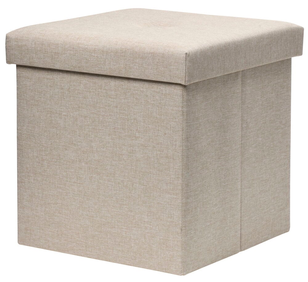 Sittpuff med förvaring Penny 37,5x38 cm Beige