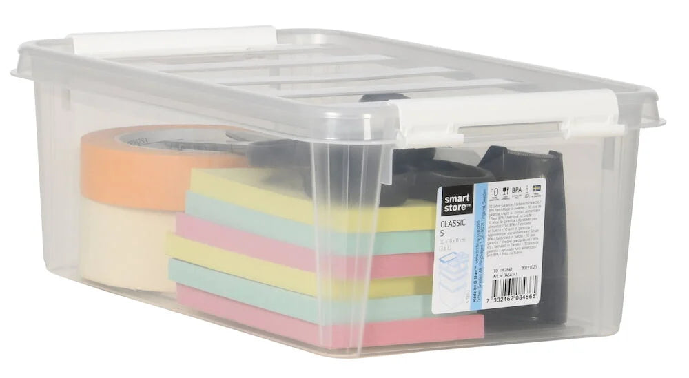 Förvaringslåda med lock Smartstore 30x19x11 cm 3,6 liter Classic 5