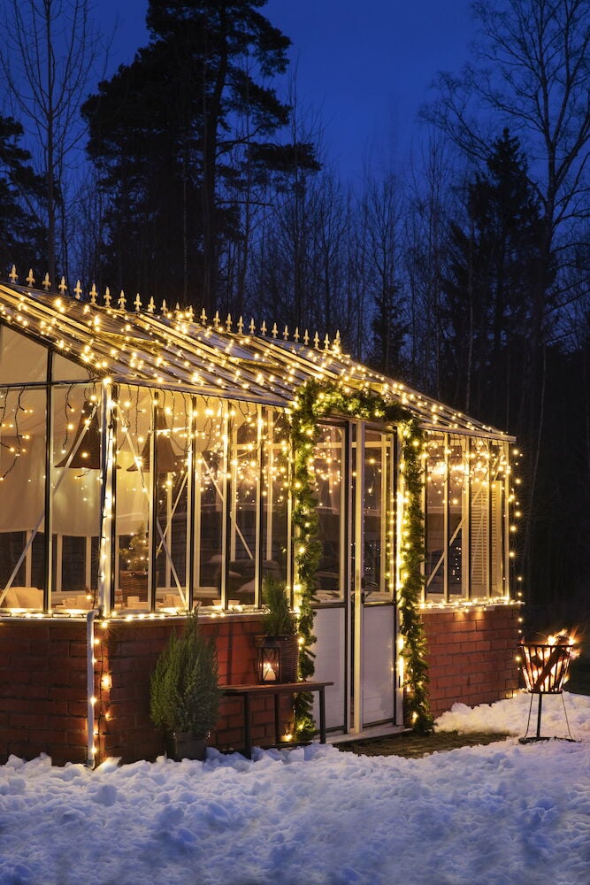Ljusnät Outdoor LED Light System 1,8x2,4 m, 100 LED Varmvit