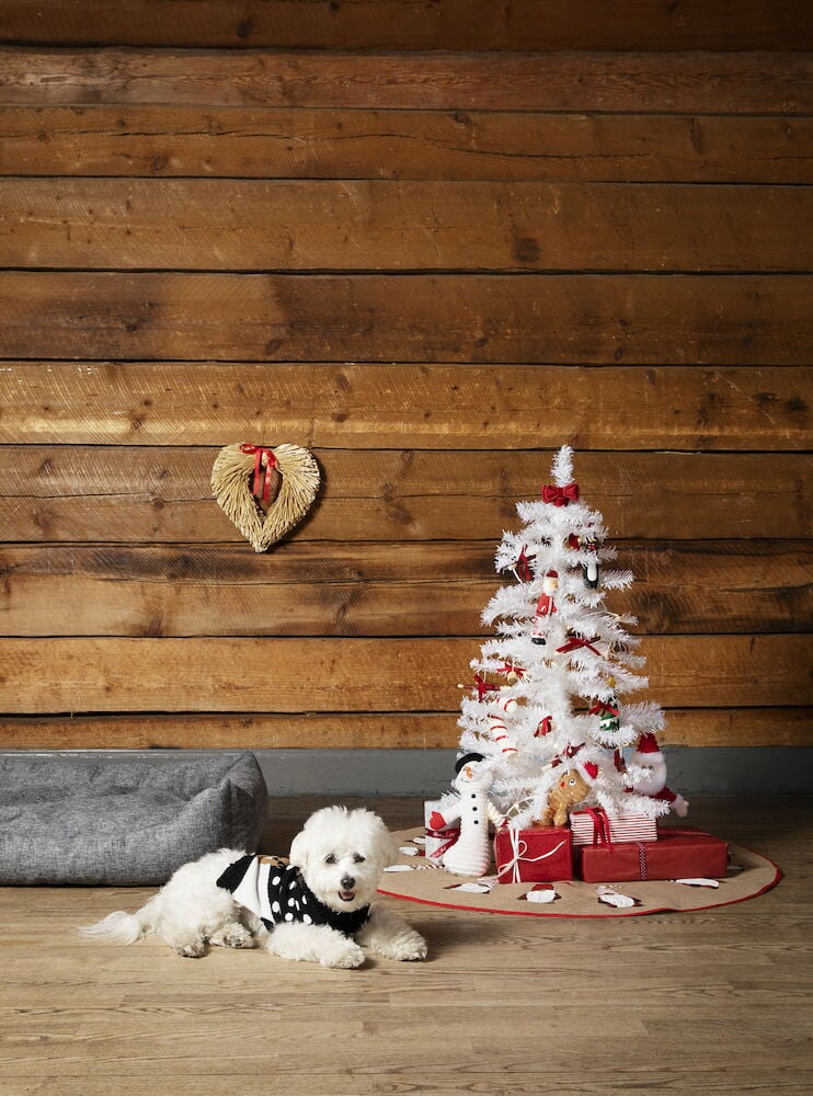 Julgransmatta Dalhem 100 cm Tomte Multifärgad Jute