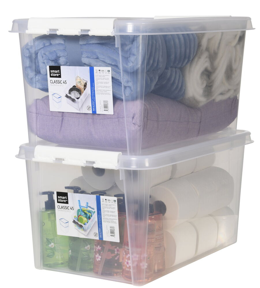 Förvaringslåda med lock Smartstore 59x39x31 cm, 47 liter Classic 45