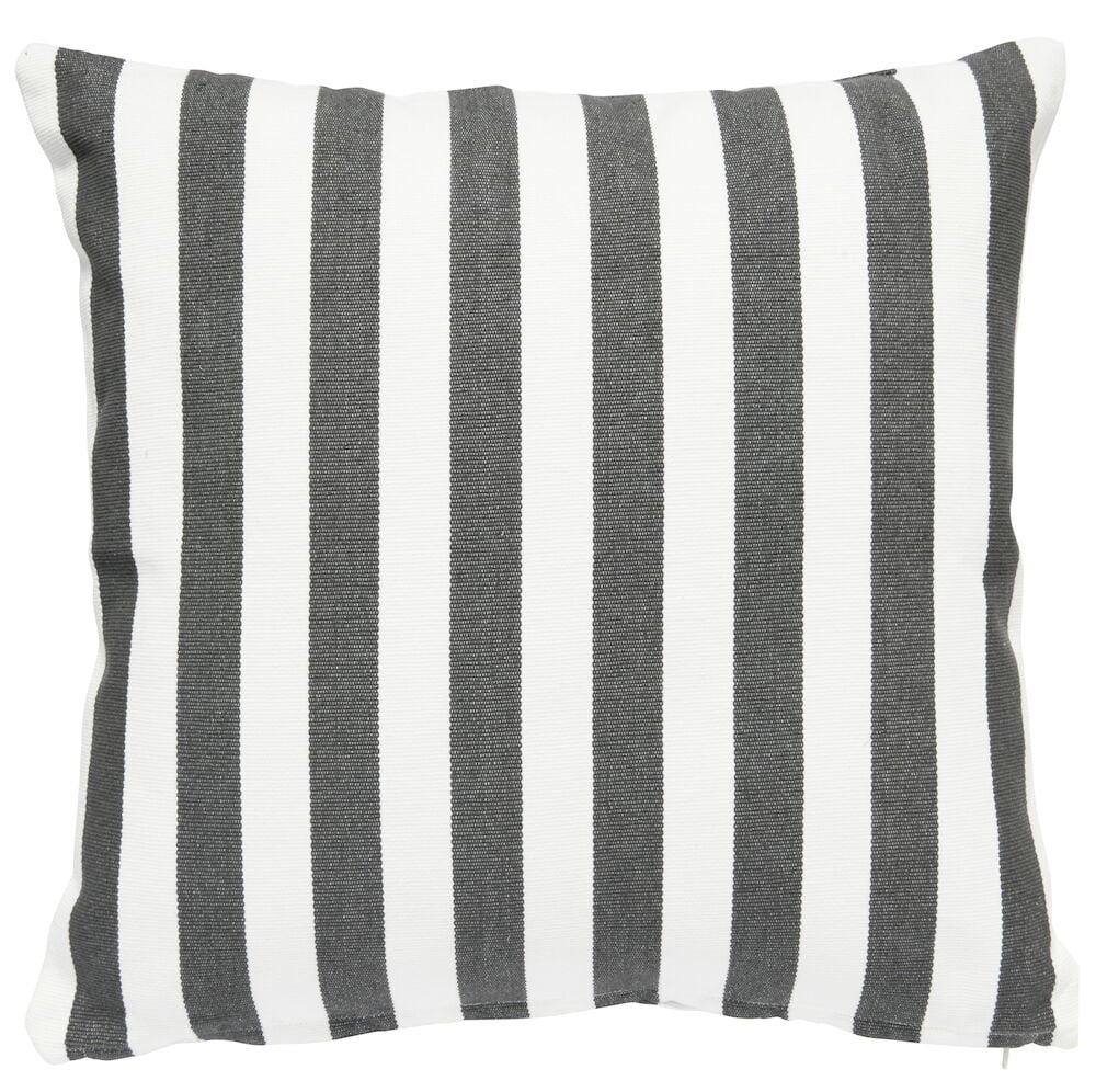 Kuddfodral Stripe Granitgrå Bomull Passar innerkudde 50x50 cm