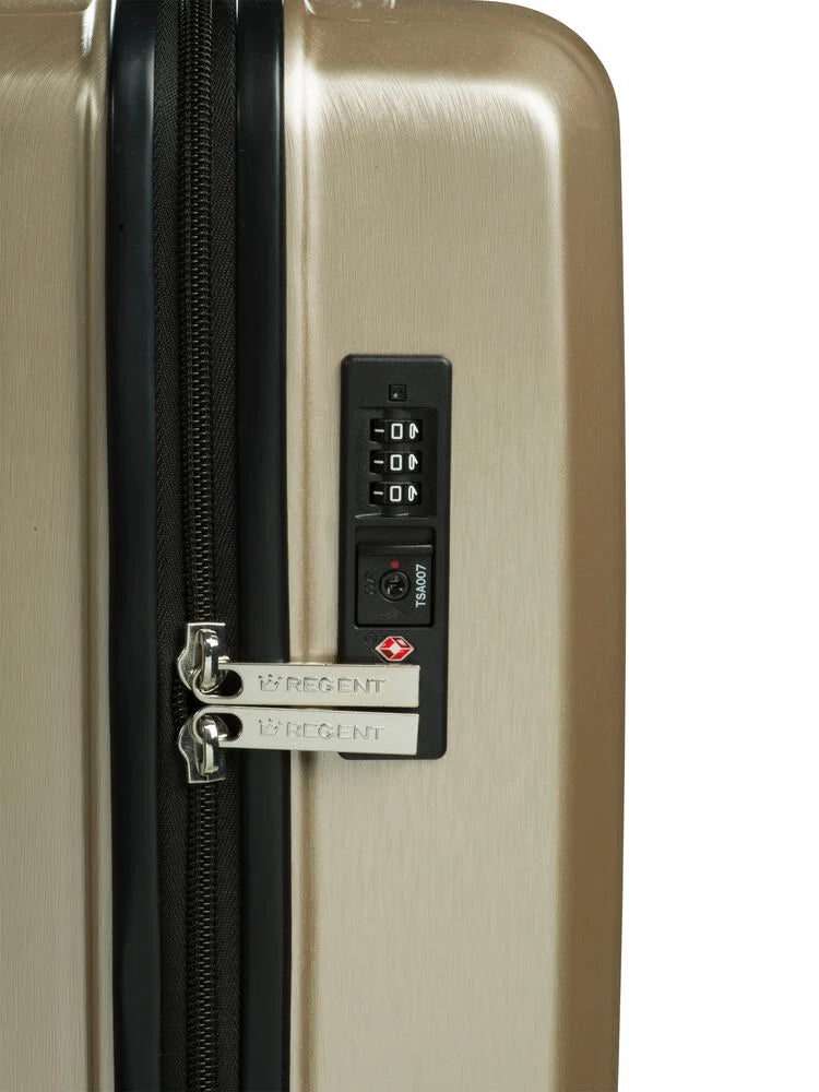 Kabinväska Regent Premium 55x39x20,6 cm 2,7 kg, 33 l Champagne ABS/PC TSA-lås