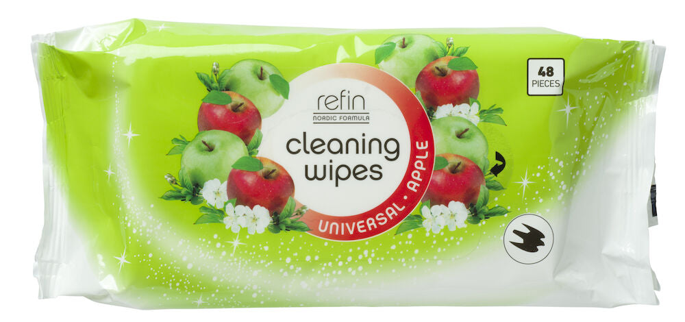 Rengöringsservett Refin 48 -pack Äpple Universal