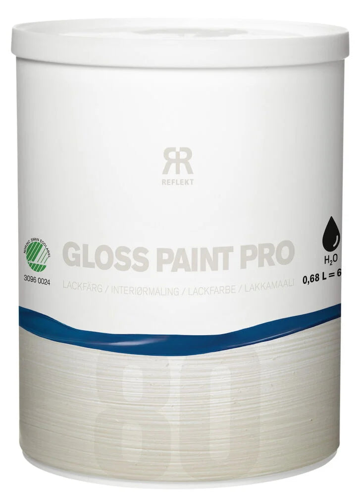 Lackfärg Pro 0,68 liter White Högblank S0300-N