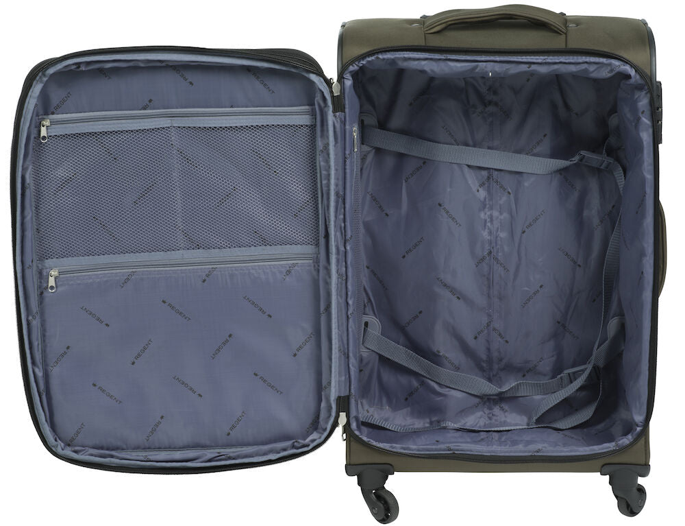 Resväska Medium Regent Jetset 44x27x69cm, 3,1 kg Svart
