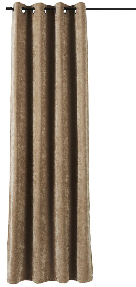 Gardinlängd Vintage 135x220 cm 1 -pack Beige Polyestersammet