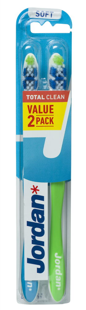 Tandborste Jordan 2 -pack Total Clean Soft
