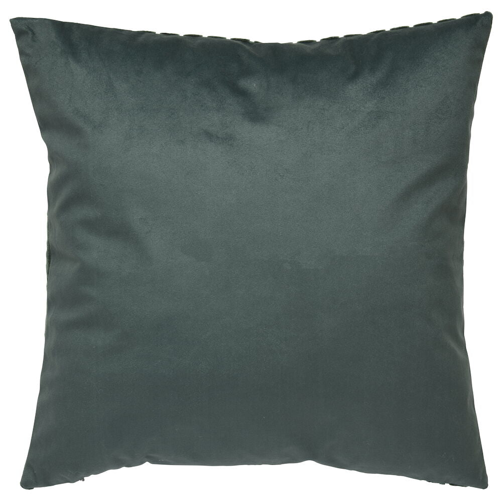 Kuddfodral Line Mörkgrön Polyestersammet Passar innerkudde 50x50 cm