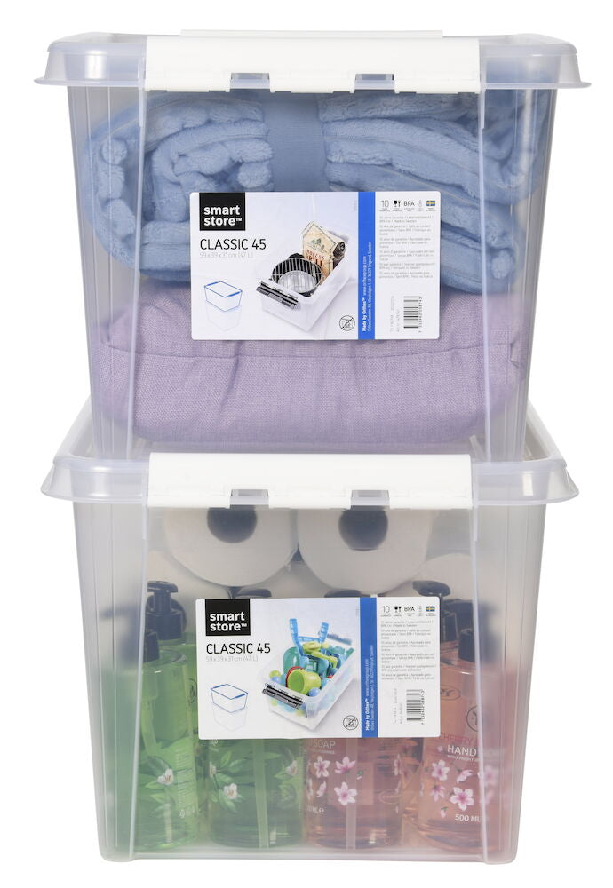 Förvaringslåda med lock Smartstore 59x39x31 cm, 47 liter Classic 45