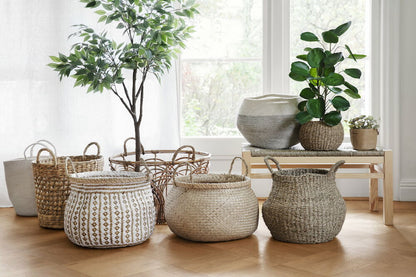 Förvaringskorg Otis 37x32 cm Vit Sjögräs