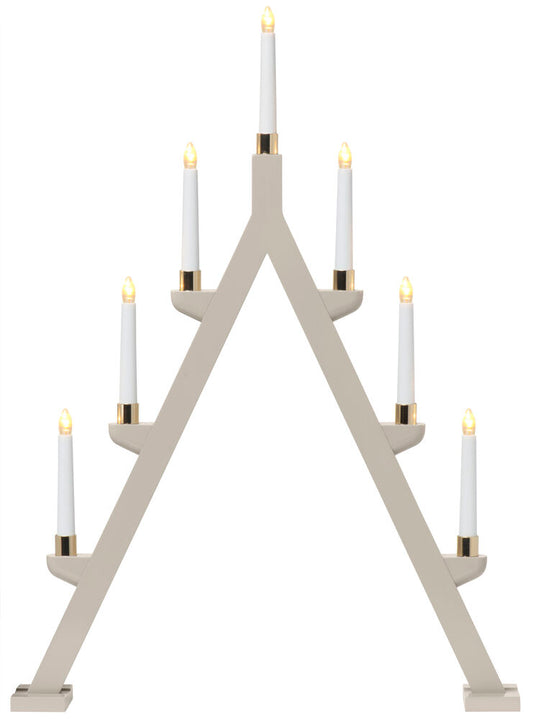 Adventsljusstake Jularbo 7 lampor Beige