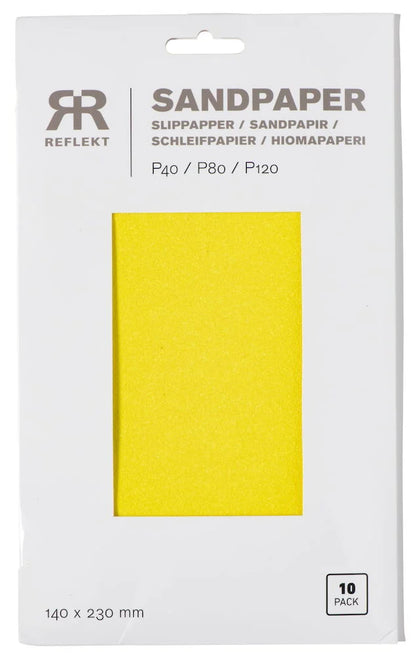 Slippapper 140x230 mm 10 -pack 3 grovlekar