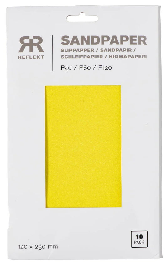 Slippapper 140x230 mm 10 -pack 3 grovlekar
