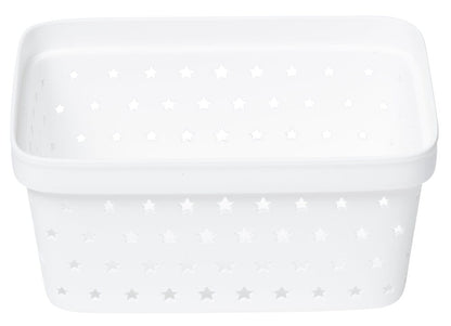 Förvaringskorg Star 16,6x12,5x7,5 cm 1 liter Vit Plast