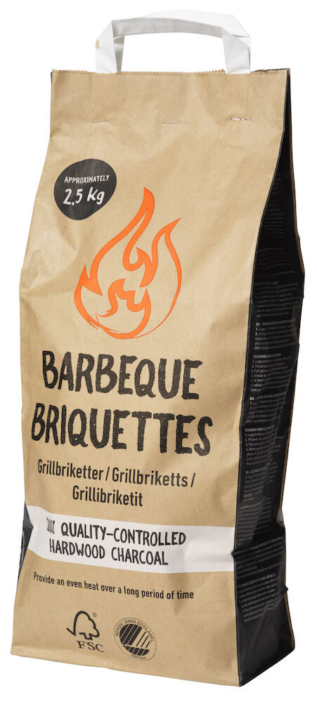 Grillbriketter 2,5 kg Lövträ