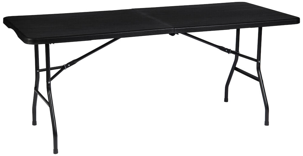 Hopfällbart bord Design 180x74x74 cm Svart