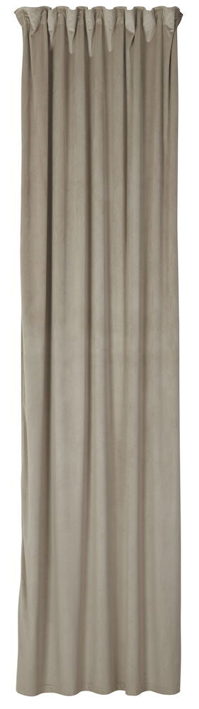 Gardinlängd Vega 135x300 cm Natur Polyestersammet 1-pack
