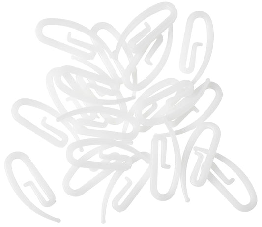 Gardinkrokar 20 -pack Vit Plast