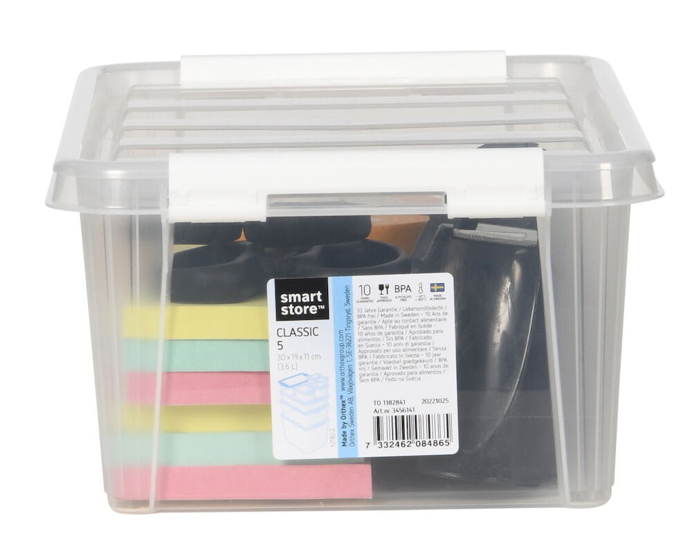 Förvaringslåda med lock Smartstore 30x19x11 cm 3,6 liter Classic 5