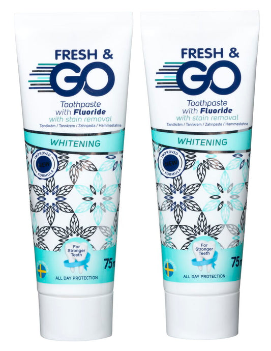 Tandkräm Fresh & Go 75 ml Whitening