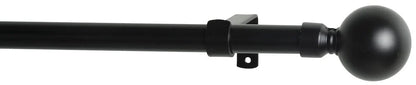 Gardinstångset Rut 180–350 cm Svart Stål