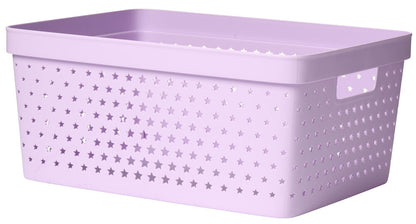 Förvaringskorg Star 35,8x27,1x16 cm 13 liter Lila Plast