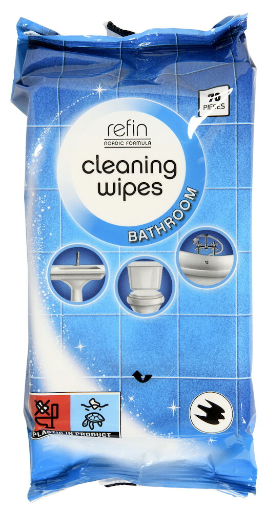 Rengöringsservett Refin 70 -pack Badrum