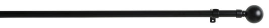 Gardinstångset Rut 110–210 cm Svart Stål