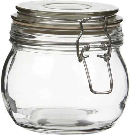 Burk med lock 500 ml Glas