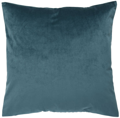 Kuddfodral Viola Petrol Polyestersammet Passar 50x50 cm