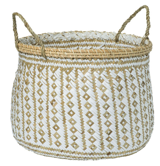 Förvaringskorg Otis 37x32 cm Vit Sjögräs