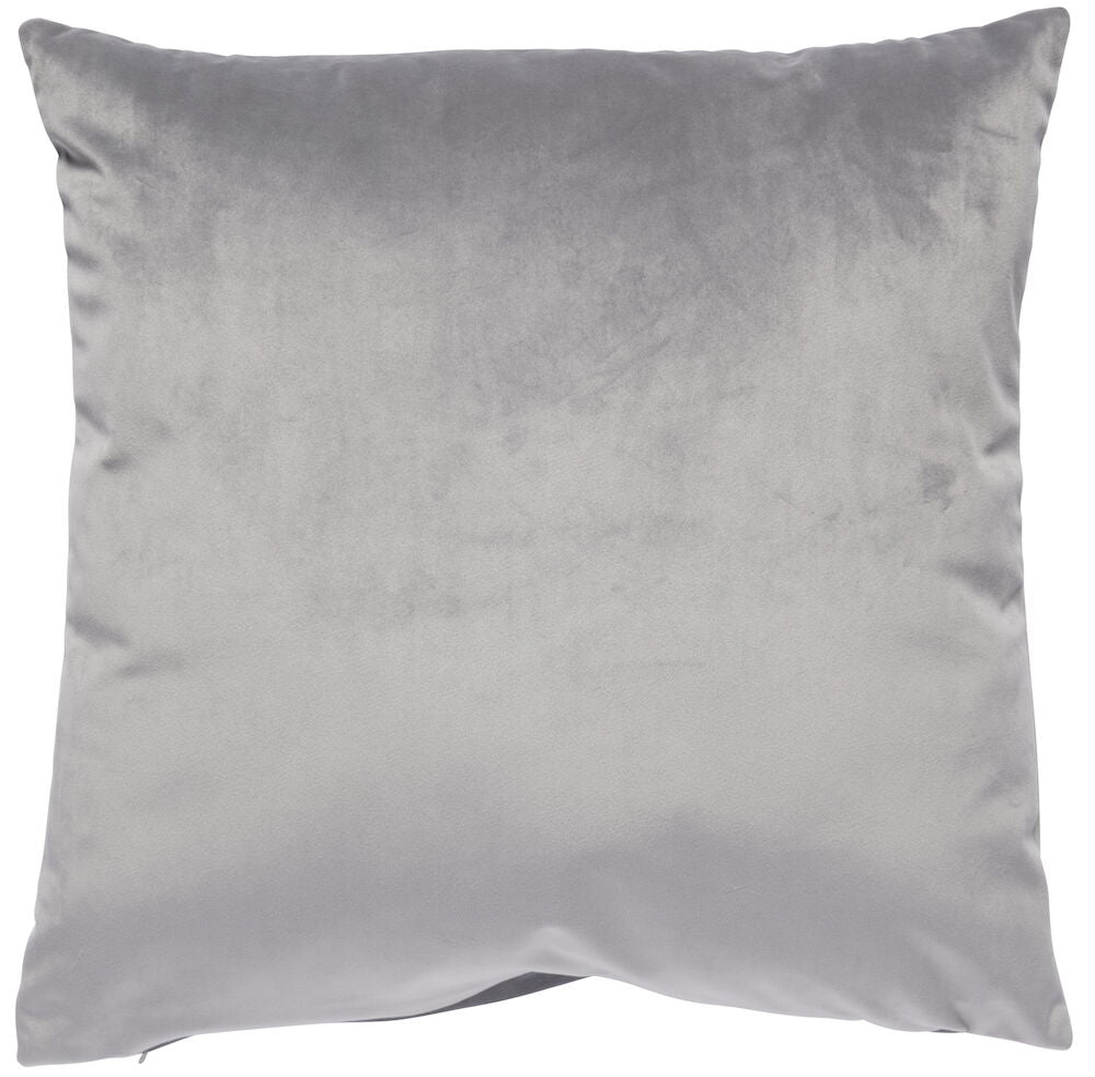 Kuddfodral Viola Ljusgrå Polyestersammet Passar 50x50 cm